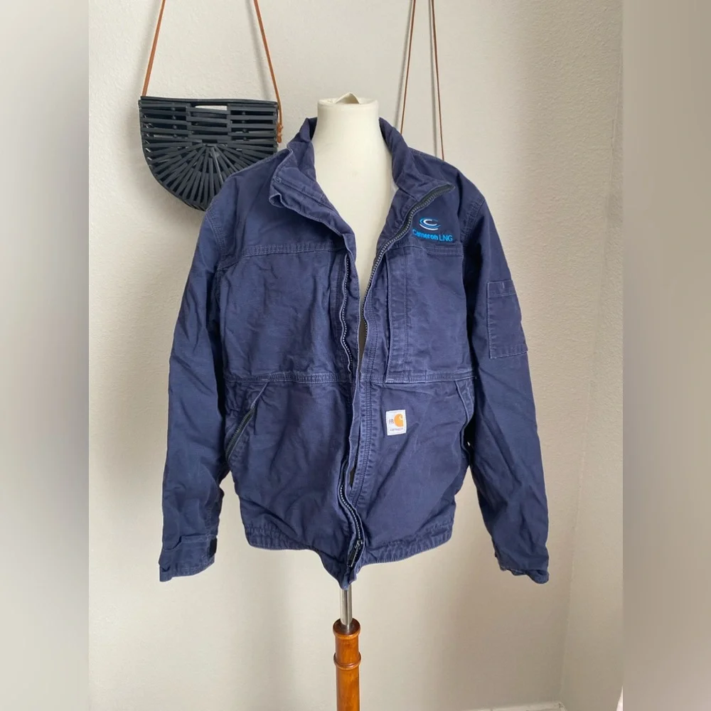 Carhartt FR Full Swing Blue Armstrong Active Jacket, Size Large